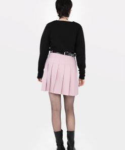 Odziez SKYDANCE Spodnice Mini | Tall Brudnorozowa Tennis Skirt Ze Szlufkami