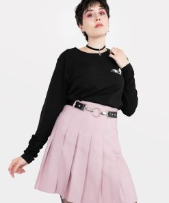 Odziez SKYDANCE Spodnice Mini | Tall Brudnorozowa Tennis Skirt Ze Szlufkami