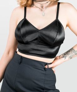 Odziez SKYDANCE | Bralet Z Satyny Obsidian