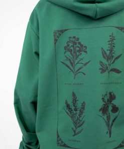 Odziez SKYDANCE | Zielona Bluza Z Kwiatami Herbarium