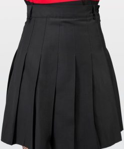 Odziez SKYDANCE Spodnice Mini | Tall Czarna Tennis Skirt Ze Szlufkami