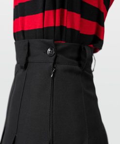 Odziez SKYDANCE Spodnice Mini | Tall Czarna Tennis Skirt Ze Szlufkami