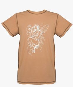 Odziez SKYDANCE | Karmelowy T-Shirt Z Wrozka Deathly Fairy