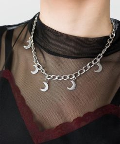 Dodatki SKYDANCE Chokery | Choker Z Ksiezycami Mystic Moon