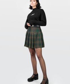 Odziez SKYDANCE Spodnice Mini | Tall Tennis Skirt W Zielona Krate Ze Szlufkami