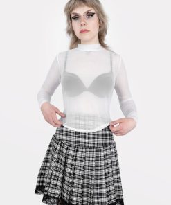 Odziez SKYDANCE | Bialy Mesh Top