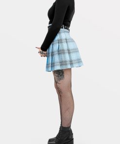 Odziez SKYDANCE Spodnice Mini | Tennis Skirt W Niebieska Krate Ze Szlufkami