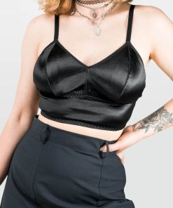 Odziez SKYDANCE | Bralet Z Satyny Obsidian