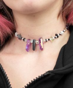 Dodatki SKYDANCE Chokery | Choker Z Kamieni Naturalnych I Kwarcem Astarte