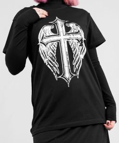 Odziez SKYDANCE | Czarny T-Shirt Angel Of Death