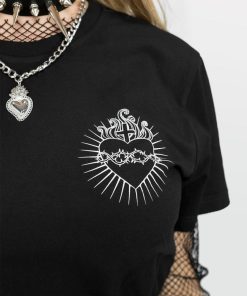 Odziez SKYDANCE | Czarny T-Shirt Sacred Heart